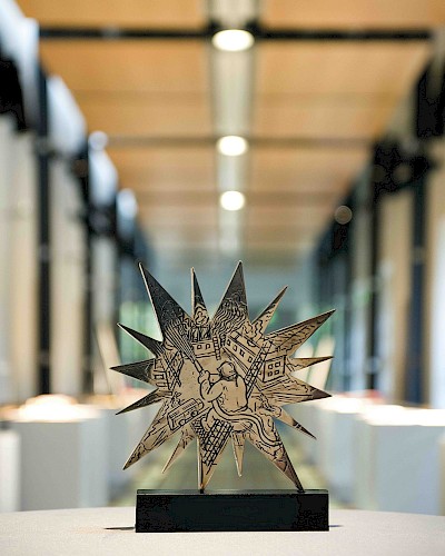 Neben Geldpreisen von jeweils 3.500 Euro winkt den Gewinnern des IF Stars 2022 eine handgefertigte Bronzeskulptur des Künstlers Siegfried Neuenhausen., 17.11.2021 | Verband Öffentlicher Versicherer